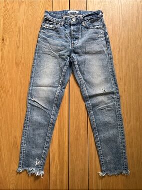 Classic Distressed Blue Jeans